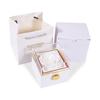 Manual Rotating Preserved Flower Jewelry Box with Necklace Ring Holder Luxury Acrylic Eternal Rose Box for Anniversary Gift