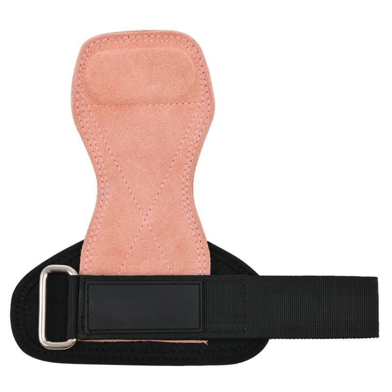 Benutzerdefiniertes Logo Gymnastik Handgriffe Leder Power Lifting Griffe Gewichtheberhandschuhe Langhantelgriffe