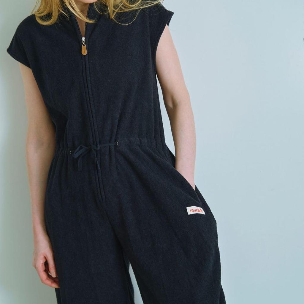 Entspannende Erholungsbekleidung Frottee Größe L Saugfähige Pappe Offizielle Kleidung Kleid, Doppelseitiger Jumpsuit, Loungewear, Pyjama, Einteilige Loungewear,
