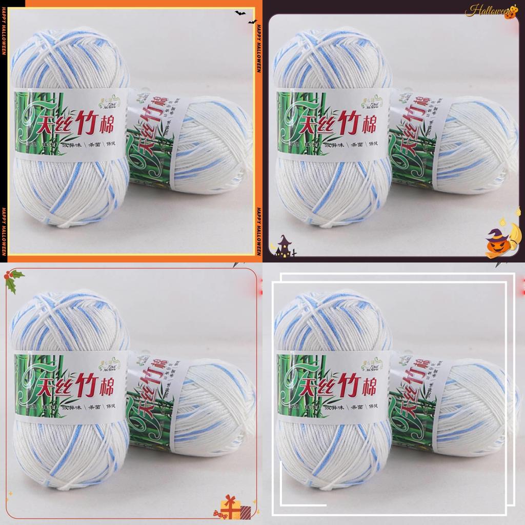 Fio de Tricô para Bebê de Algodão com Carvão de Bambu de Qualidade Premium Para Crochê e Tecelagem