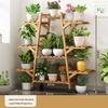 Changbaosen Multi-Tier Bamboo Plant Stand with Wheels