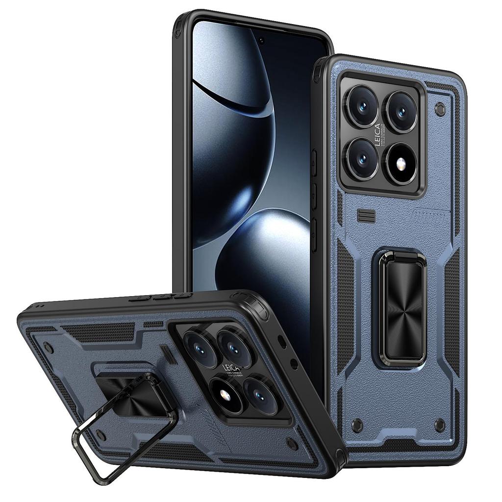 For Xiaomi 14T Pro Case/Mi 14T 5G Shockproof Magsafe Phone Case Car Magnetic Bracket Protective Cover TPU+PC