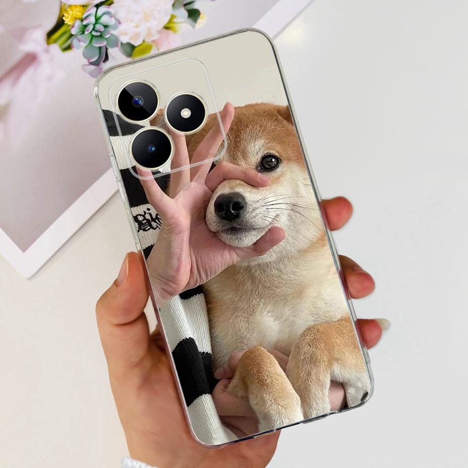 Jolie Coque Imprimée Pour Realme Note 50 RMX3834 Coque Arrière Souple en Silicone TPU Pour Étuis de Téléphone Realme Note50
