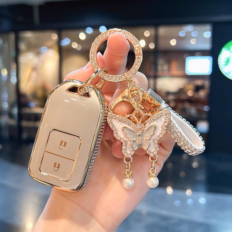 Car Key Case Cover Shell For Honda Crv Civic Accord Xrv Vezel Hiroshi Fit  Urv Crider Envix Inspire Cars Accessories Car Key Bag