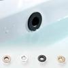 HOT Sink Overflow Cover Decor Cap Metal Copper Bathroom Washbasin Hole Trim Overflow Ring Bathtub Faucet Accessories 23-25mm