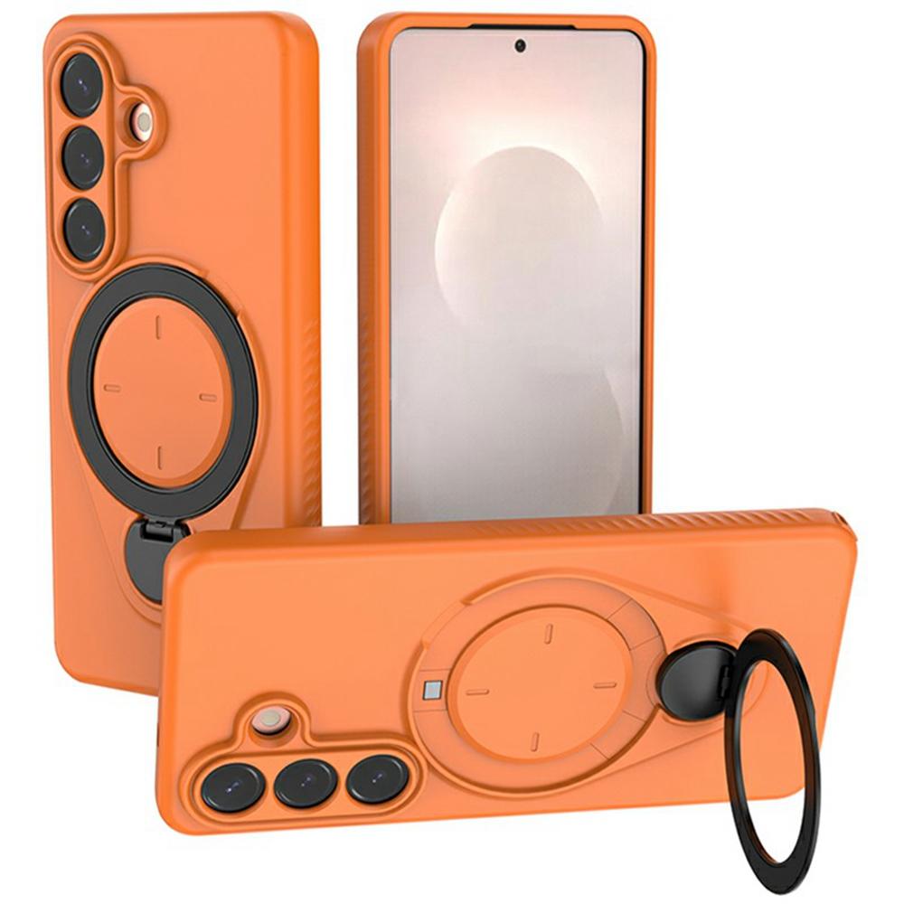 For Samsung Galaxy S26+ Magnetic Case Rotating Kickstand TPU PC Phone Cover