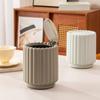 Solrosformad Skrivbordskorg Pressöppningslock Avfallskorg Hållbar Förvaringshink Hem