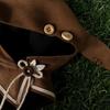 Niannyyhouse Plush Clothes 10cm Brown Cape 3-Piece Set (Dress-up)