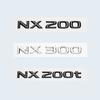 Car Trunk ABS Chrome Gloss Black Letters Logos Badge Emblem Decals Styling Sticker For Lexus NX NX200 NX300 NX200t Accessories