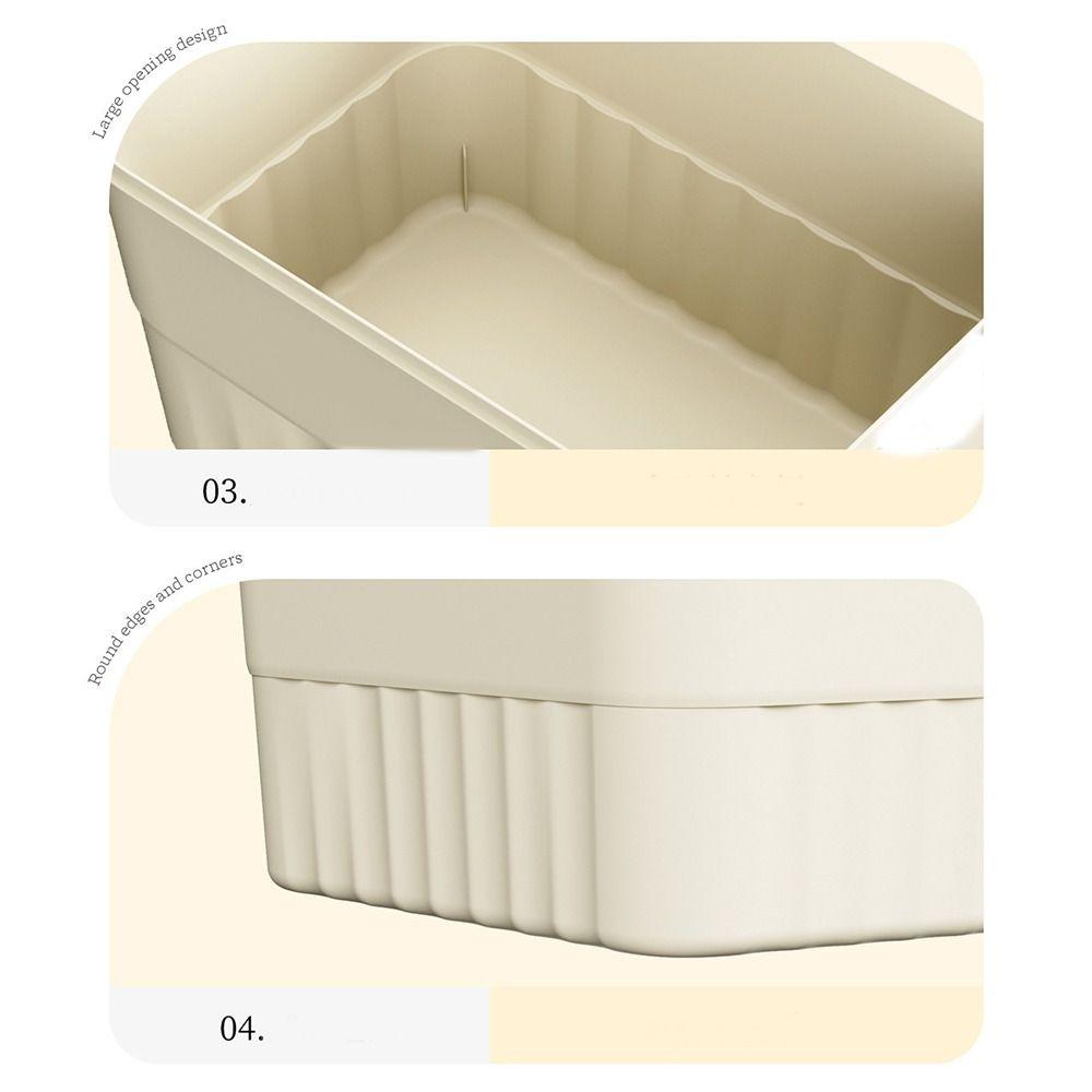 With Cover Organizing Box Plastic Clothing Desktop Box New Toy Storage Case  Home Toy and Snack