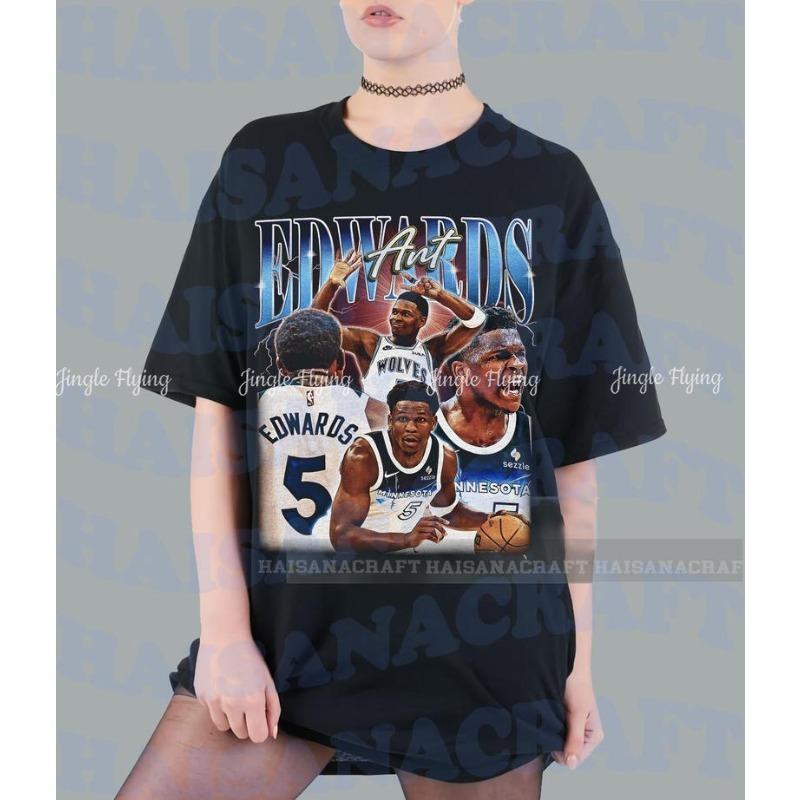 Classic Anthony Ant Edwards Ae High Quality Shirt Baskeballl Fan Sport Lover Gift For Him Her T-Shirt