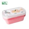 Disposable Plastic Bento Box with Lid, 1000ml (20-Pack)