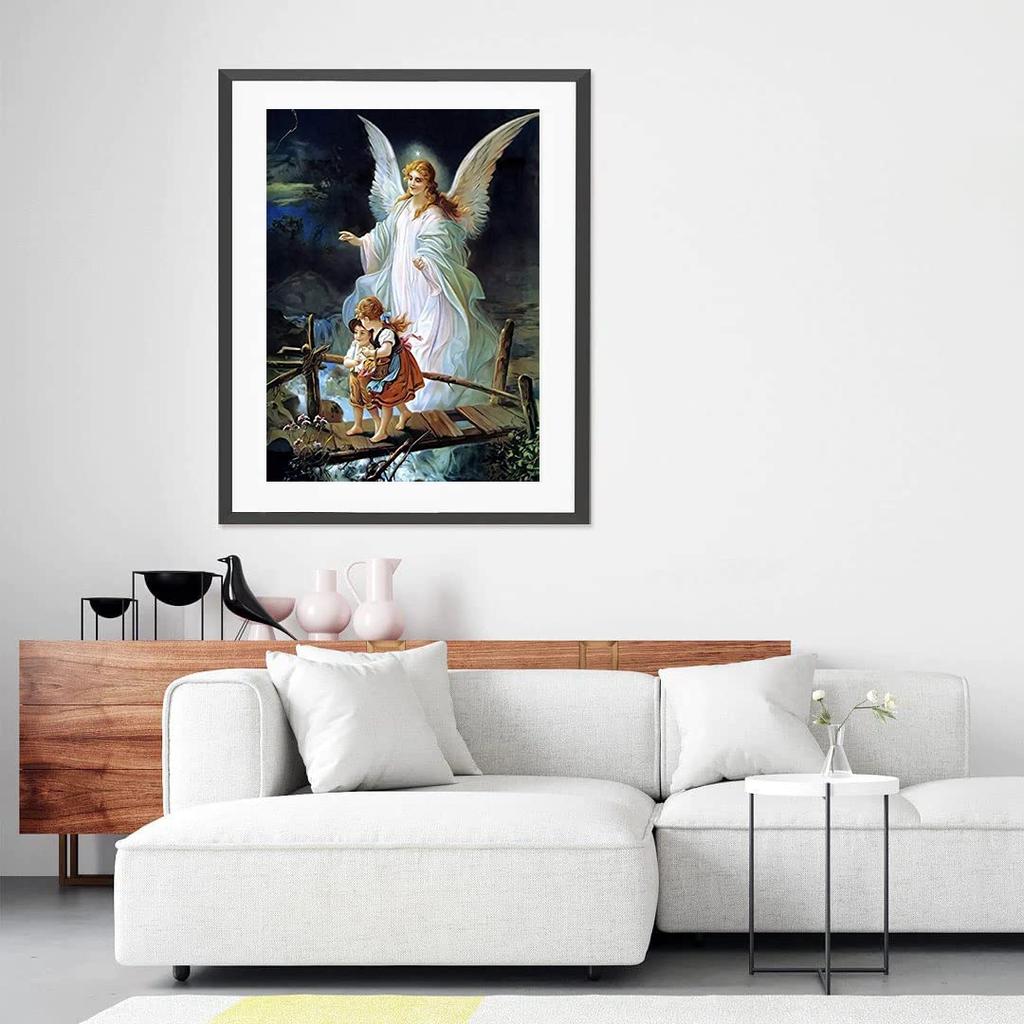 5D DIY Diamond Angel Blessing Stitch Kit Mosaic Diamond Embroidery Rose Full Round/Square Drill Home Decoration