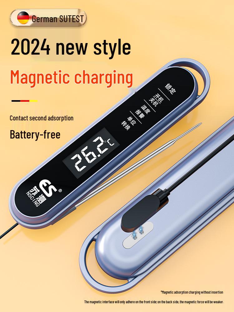 Waterproof Kitchen Food Thermometer with Baking Probe for Water Temperature Measurement