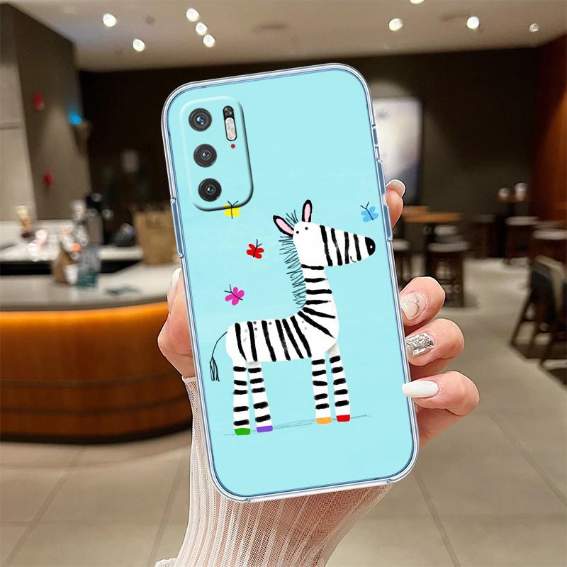 

NH6 animal zebra giraffe Transparent Phone Case for Samsung Galaxy A04 A04S A14 A23 A34 A54 M23 M33 M52 M53 Galaxy A23