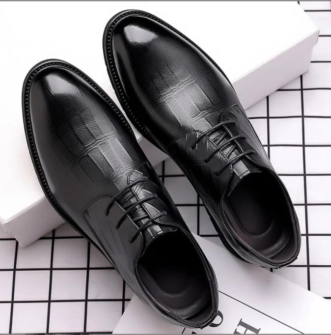 Pánské společenské boty z pravé kůže, vysoce kvalitní, formální, oxfordské, pánské kožené boty, mokasíny, zapatos hombre