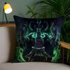 Warcrafts Of World W-Wow Pillow Case Home Dorm Chair Back Short Plush Double-Sided Printing Office Nap Time Cushion Cover