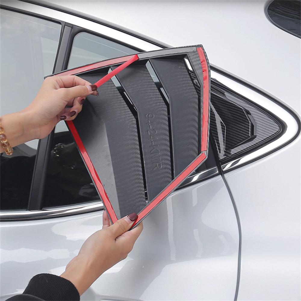 For Toyota Camry 2025 2026 Carbon Fiber Look Vent Window Scoop Louver Cover Trim
