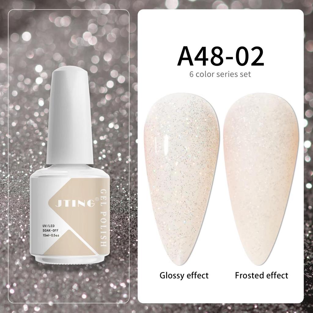 JTING Free Samples Design Neon Gel Uv Colors Set Nail Polish 6colors Kit OEM Make Your Own LOGO 15ml Nail GEL Polish Bottle