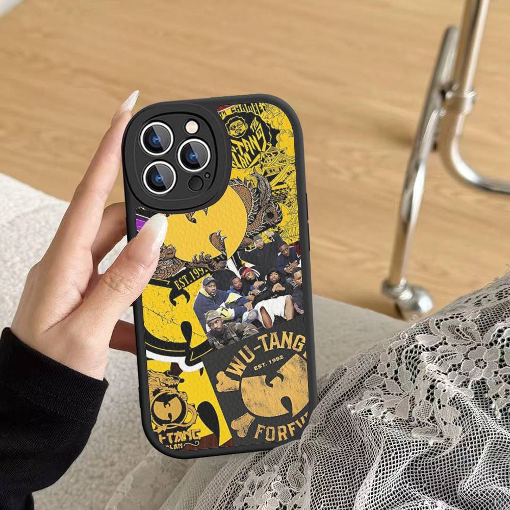 

W-wu T-tang Clan Hip-hop Music Group Phone Cover For IPhone 11 12 13 14 15 16 Pro Max Mini Plus Soft Leather Case iphone XR