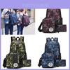 Stylish And Waterproof Canvas Backpack Set With Usb Charging For Men And Women