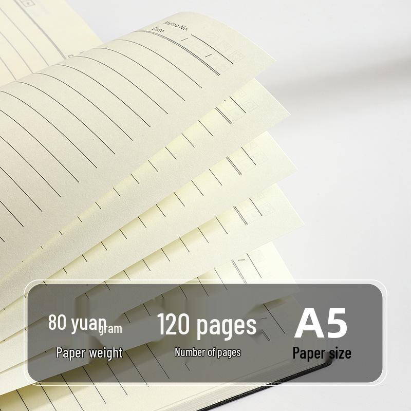 Custom Logo A5 Soft Leather Corporate Notebook