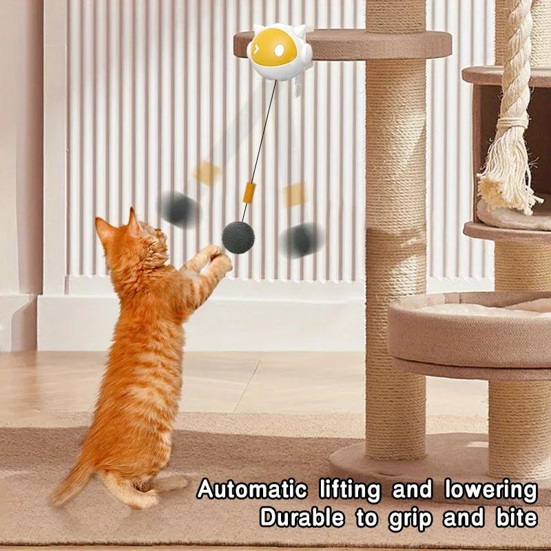 Automatic Lifting Cat Toy Ball Interactive Cat Ball Toy Electric Lifting Pet Toy Smart Pet Cat Ball Toys Cat Accessories