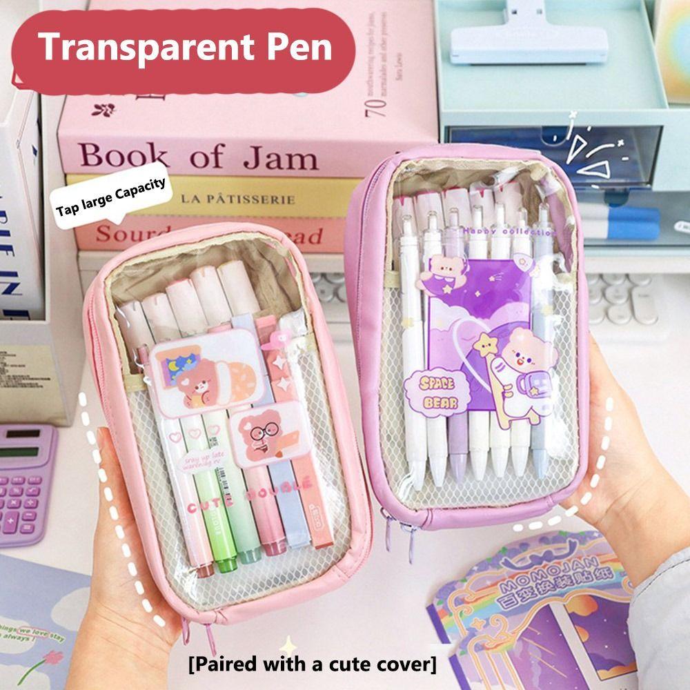 

Multilayer Pencil Case Large Capacity Pen Box Cartoon Pen Bag School Office 01