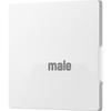 86-Type White Matte Retro Toggle Switch and Socket
