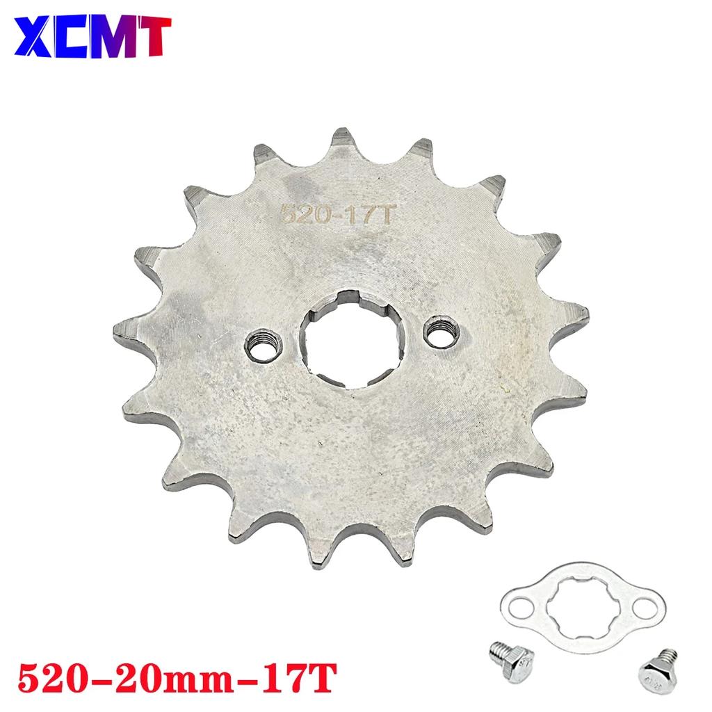 520 10t 11T 12T 13T 14T 15T 16T 17T 18T 19T 20T Zahn 20mm Innendurchmesser Frontmotor Ritzel passend für Pit Bike ATV Motorradteil