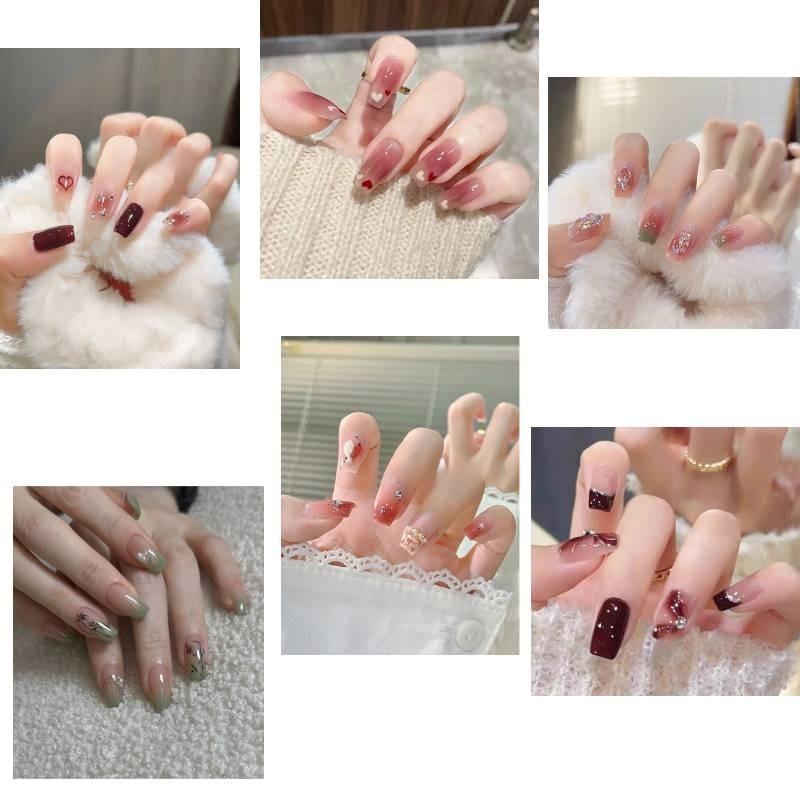 Nail Art Womens Wearable Nail Products Detachable Fashionable Wearresistant