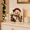 Articles de Fête Uniques Kit d'Art Perles Artificielles de Noël, Peinture Chalet enneigé du Père Noël Bricolage Décorations Festives d'Hiver Ensemble de Loisirs Créatifs Perles 3D pour Adultes,