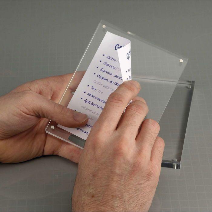 Cadre-photo - Maul - 150x24x115 mm - Acrylique - Transparent - Portrait et à l'italienne