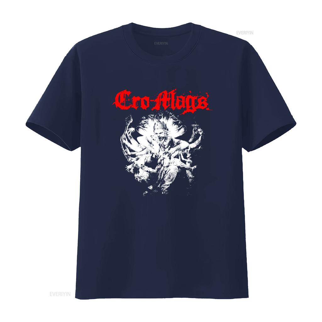 Cro mags T Shirt Size Large Shiva Design New York Hardcore Punk Music Inspired vintage Washed Breathable Unisex Casual Soft