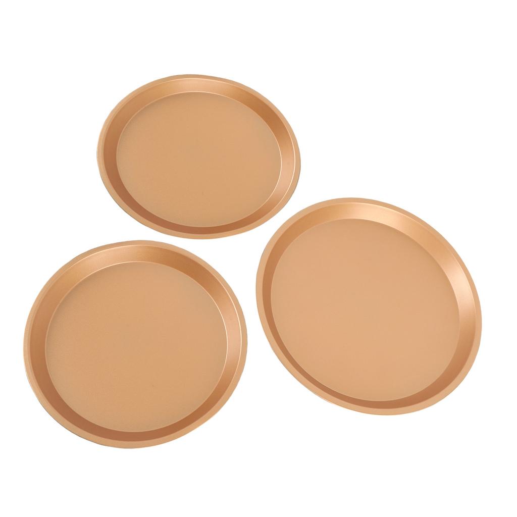 Carbon Steel Pizza Pans Uniform Heat Conduction 10 Inch 11 Inch 12 Inch Pizza Baking Trays for Various Ovens