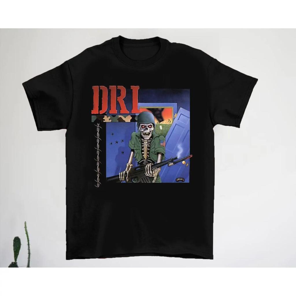 D R I T Shirt Unisex In Cotone The Dirty Rotten Band World Tour Bs047 Vintage Stylish Soft Breathable