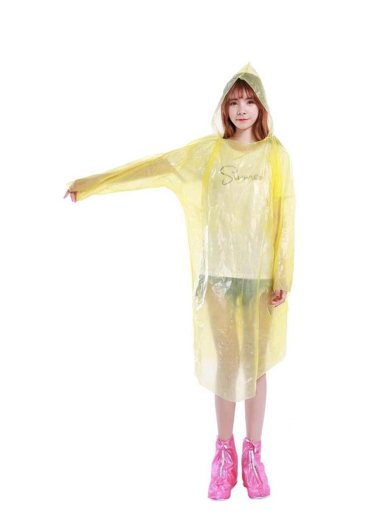 Children's & Adults' Thickened Extended PE Rain Poncho with Shoe Covers