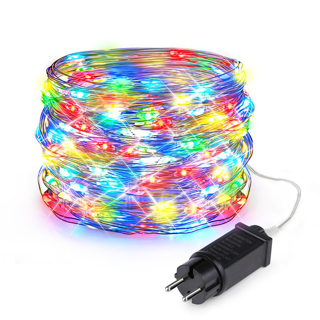 50M 100M Led Fairy Lights Decorative String Holiday Outdoor Lamp Garland For Christmas Tree Wedding Party Decoration 110V 220V