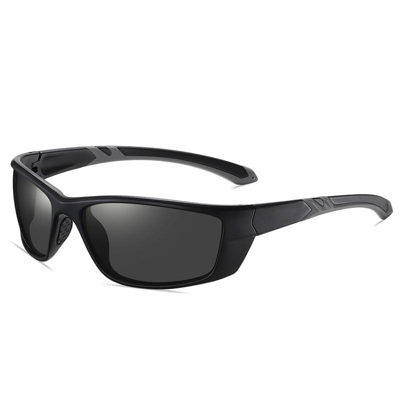 Bicycle Cycling Outdoor Motorcycle Driving Sunglasses Night Vision TAC Lenses PC Frame Brown/Blue UV400 Protective