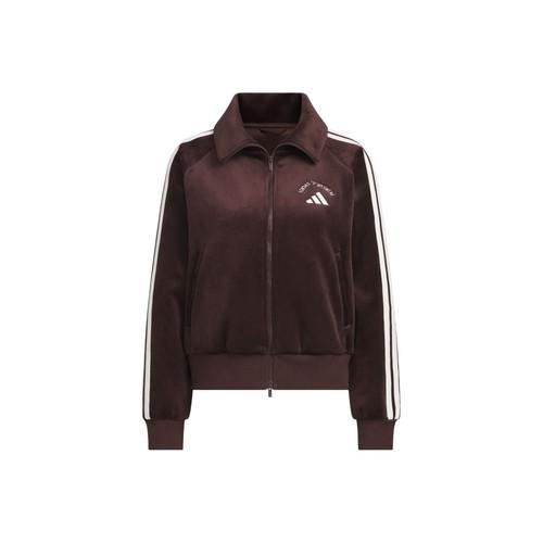 adidas Women s Sports Warm Loose Short Raglan Long Sleeve Jacket, Dark Brown S темно-коричневого