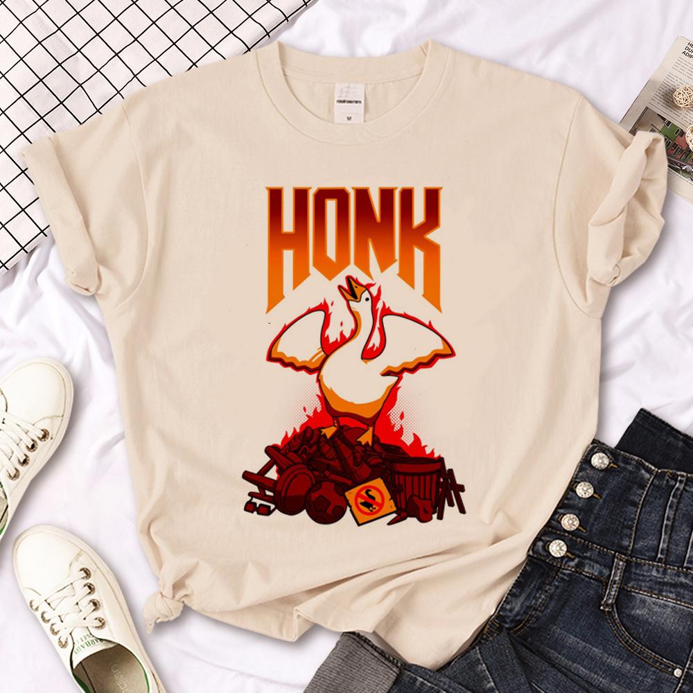 Goose Tshirt Men Summer Anime Tshirt Male Graphic 2000s Clothing