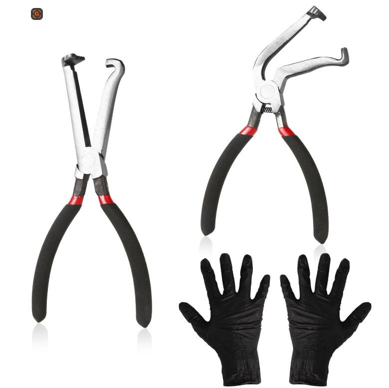 Multi - Purpose Wire Cutters - Automotive Line Disconnecting, Tube Separating and Bent - Handle Electrical Disconnect Pliers
