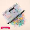 Durable Black Elastic Hair Ties for Women - High Elasticity, Thickened Rubber Bands for Secure Hair Styling