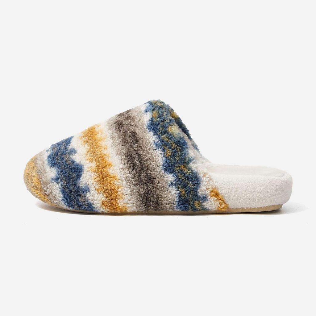 Ant's Love Plaid Fashion Comfortable Home Couple Style Closed-Toe Cotton Slippers for Men and Women - Autumn & Winter Collection