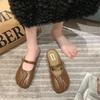 Baotou Half Slippers Women's Summer Wear 2025 New Flat Casual Pregnant Women Lazy Shoes Muller Shoes Half Drag Single Shoes