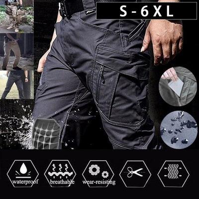 Summer Al Cargo Pants Men  Trousers   Pants Multiple Pockets Working Hiking Casual Men's Trousers