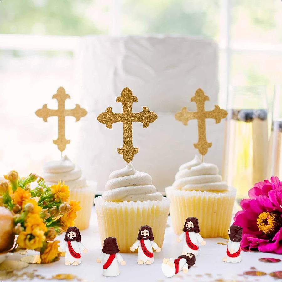 Mini Jesus Rubber Little Jesus Figurine Original Design for Hide and Seek Baptism Gifts 50 Red