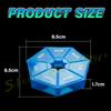 SW Portable Travel 7 Grids Pill Box Weekly 7 Days Pills Case Vitamin Fish Oils Medicine Storage Container Organizer Jewelry Box