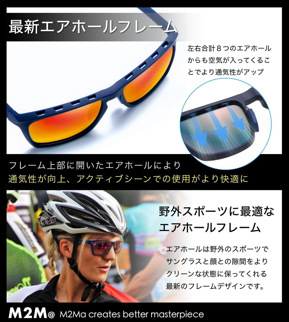 Amazon Exclusive Brand Sports Sunglasses with TAC Polarized UV Ventilated Durable TR90 and Strap [M2Ma] Men's Lenses, Protection, Frame, Lens, (Green