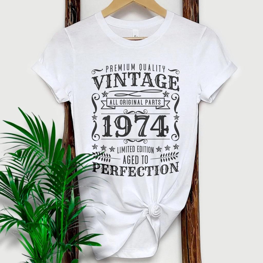 Vintage 1974 t-shirt | 50th Birthday Shirt | 1974 Birthday Unisex Tee